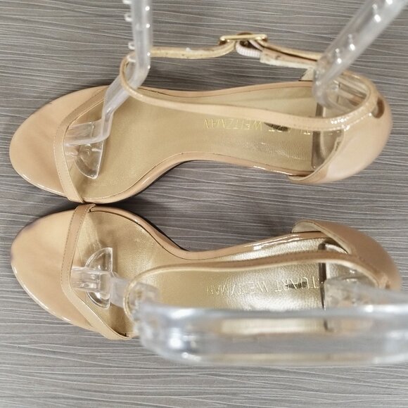 Stuart Weitzman Nudistcurve Ankle Strap Sandal, Womens Size 7.5 M - Picture 10 of 13